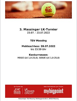 Banner LK-Tennisturnier