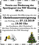 Logo Christbaumverteigerung des Fördervereins des TSV Massing