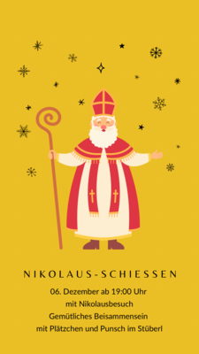 Banner Nikolaus-Schießen - Schießabend-Vereinsmeisterschaft