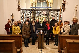 Banner Singen beim Christkindlmarkt