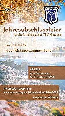 Banner Jahresabschlussfeier